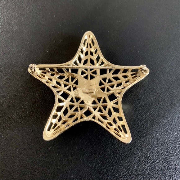 Vintage MONET Star Statement Brooch Nice Gift - Picture 3 of 5